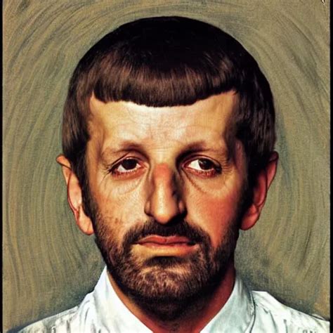 Portrait Of Ringo Starr By Norman Rockwell Stable Diffusion