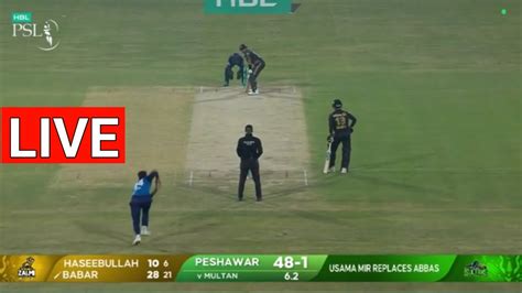 Peshawar Zalmi Vs Multan Sultan Live Match HBLPSL 2024 YouTube