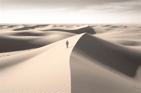 Premium Ai Image Desert Mirage Generative Ai