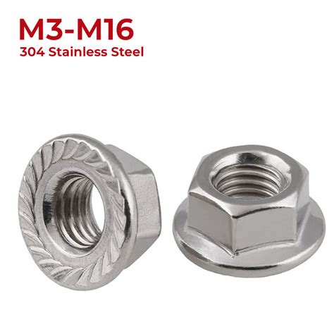 Stainless Steel Hexagon Flange Nut M M M M M M M M