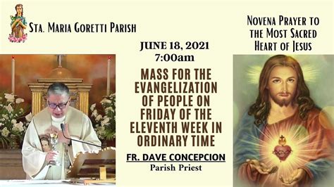 June Rosary And Am Holy Mass On Friday Of The Eleventh