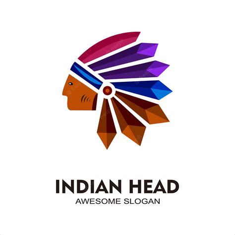 Premium Vector | Indian logo design colorful vector