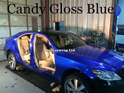 Buy Gloss Metallic Blue Vinyl Wrap Car Wrap With Air