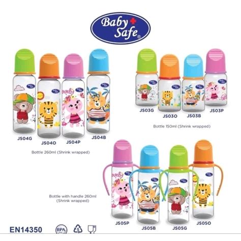 Jual Baby Safe Botol Susu Bayi Babysafe 125ml 250ml JS003 JS004 JS005