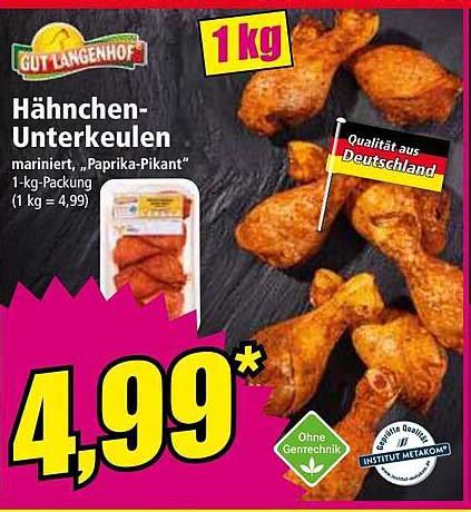 Gut Langenhof H Hnchen Unterkeulen Angebot Bei Norma