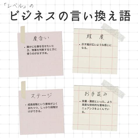 レベルの言い換え語のおすすめは？ビジネスやカジュアルに使える類義語のまとめ！ 言い換えドットコム