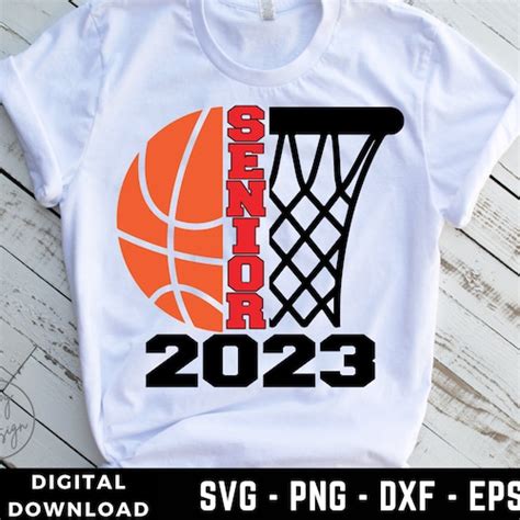 Senior 2023 Basketball Svg Design Basketball Iron On Etsy