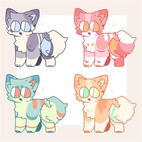 Colorful Adopts 2 Left By Crowvai On Deviantart