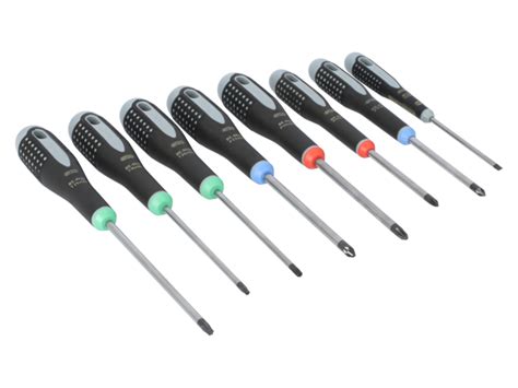 Bahco Be Ergo Slotted Phillips Pozidriv Torx Screwdriver Set