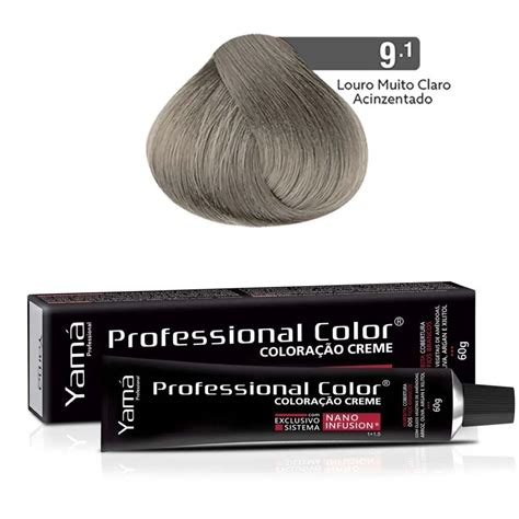 Coloração Professional Color 9 1 Louro Muito Claro Acinzentado 60g