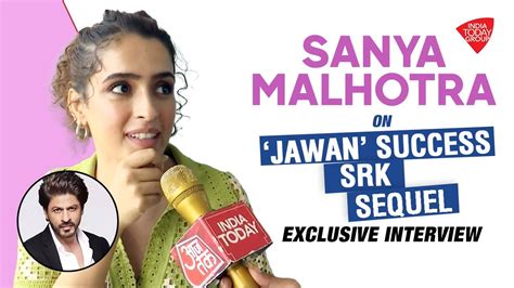 Sanya Malhotra On Jawan Success Working With SRK Sequel Dangal