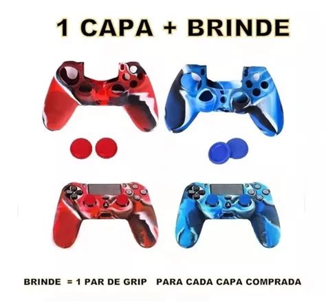 Capa Case Controle Ps Dualshock Par De Grips Gratis Mercadolivre