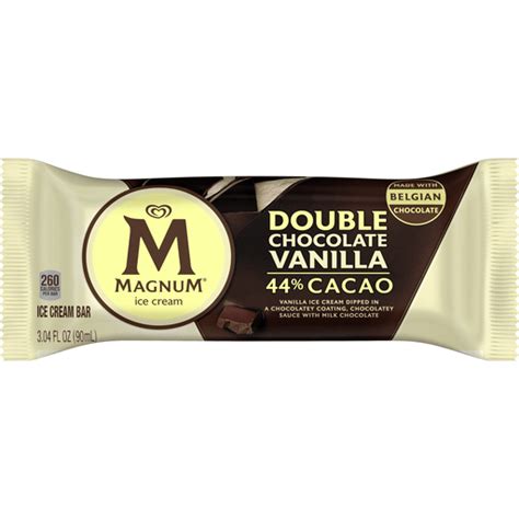 Magnum Ice Cream Bar Double Chocolate Vanilla 1 Ct Ice Cream Treats