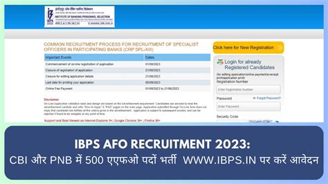 Ibps Afo Recruitment Cbi Pnb Ibps