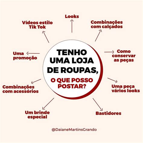 Ideias de conteúdos para lojas de roupas