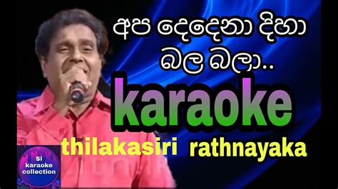 Apa dedena diha bala bala Karaoke Without Voice අප දදන දහ බල