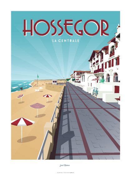 Hossegor J N Affiches De Voyage R Tro Vieille Publicit Affiches De