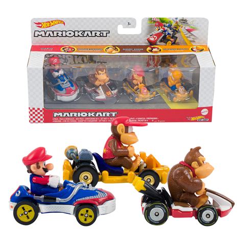 Hot Wheels Mario Kart 4 Pk Assortment Mattel 42 OFF