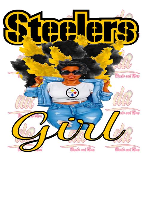 Steelers Girl Png Etsy