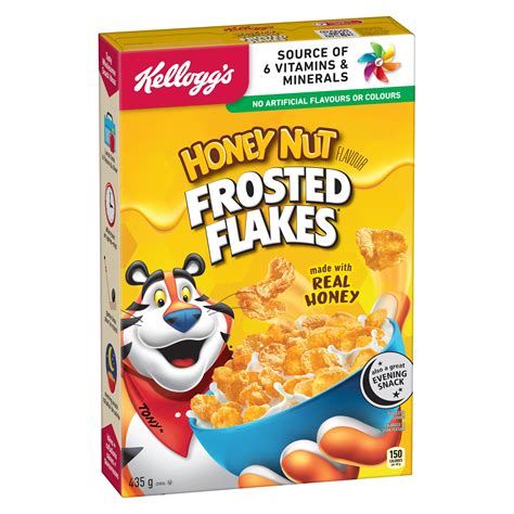 Kellogg S Frosted Flakes Honey Nut Flavoured Cereal Smartlabel