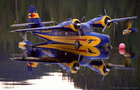 Gorgeous Goose Larry Teufels Grumman G 21a Goose Amphibian~n48550 Sn 1061 Rests Anchored