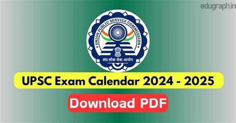 Upsc Exam Calendar Check Exam Dates And Details