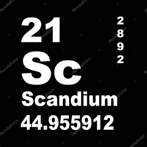 Scandium Periodic Table Elements — Stock Photo © imwaltersy #294331236