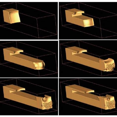 Split Cylinder With Square Cross Section Gradually Filled With Wetting