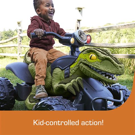 Power Wheels Jurassic World Dino Racer Atv Ride On Mattel