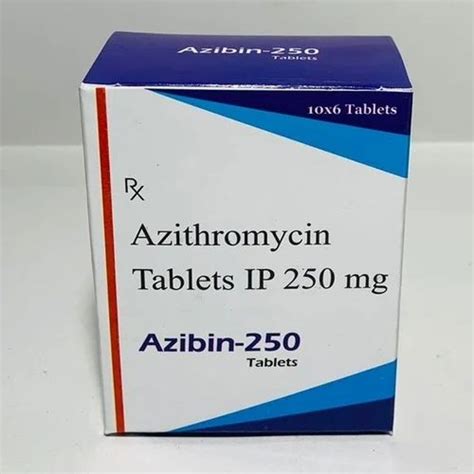 250mg Azithromycin Tablets IP At Rs 71 3 Box Azithromycin Tablets In