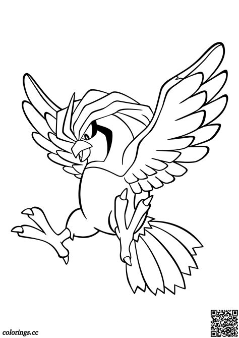 Pokemon Pidgeotto Coloring Pages Sketch Coloring Page The Best Porn