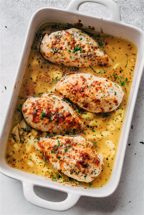 Baked Garlic Butter Chicken With Mozzarella Recipe Little Spice Jar