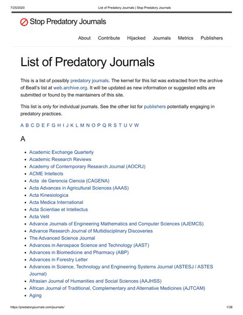 (PDF) Predatory Journals