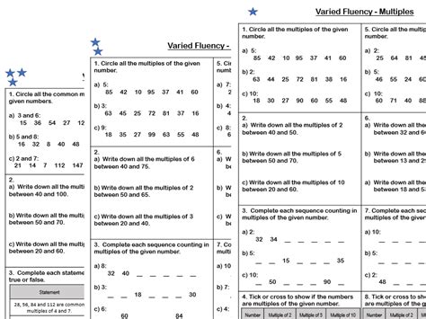 White Rose Maths - Year 5 - Block 4 - Multiples (Varied Fluency ...