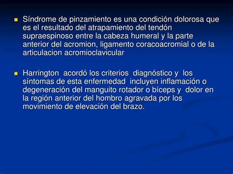 Ppt Rehabilitaci N De Hombro Y S Ndrome Del Pinzamiento Subacromial