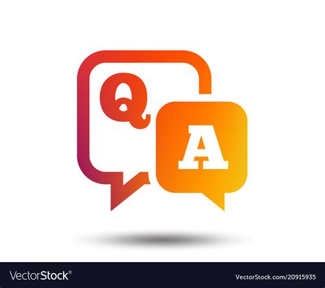 Question answer sign icon qa symbol Royalty Free Vector