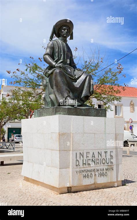 Statue Of Infante Dom Henrique Prince Henry In The Town Square Lagos