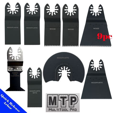 Mtp 9x Bi Metal Wood Quick Release Arbor Universal Fit Multi Tool
