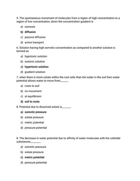 Solution Mcqs Bank Of Plant Physiology And Ecology Studypool