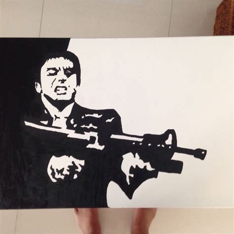 Scarface Painting, Hobbies & Toys, Stationery & Craft, Art & Prints on ...