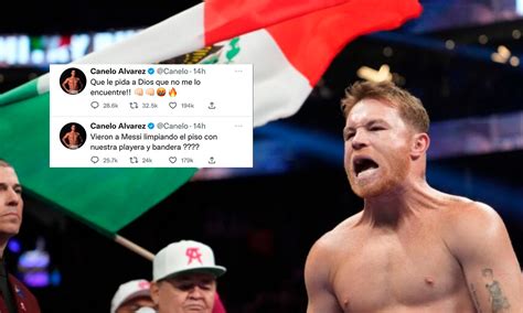 Canelo explota contra Messi por pisar playera de México