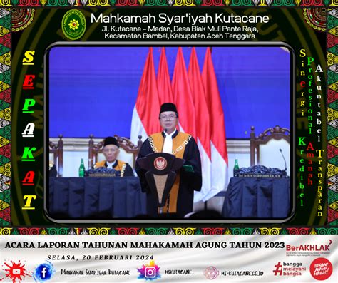 Ms Kutacane Ketua Mahkamah Syar Iyah Kutacane Hadiri Acara Laporan