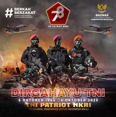 Dirgahayu Tni Yang Ke 78 Baznas Kabupaten Boyolali