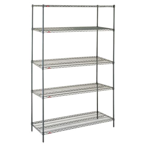 Metro Super Erecta® Green Metroseal 3™ 5 Shelf Metal Shelving Unit - 36 ...