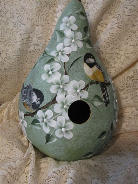 Gourd Birdhouses Gourd Birdhouse Handpainted By Gourdartistiam On