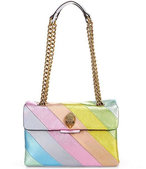 Kurt Geiger Pastel Rainbow Stripe Shoulder Bag Dillards Striped Shoulder Bags Shoulder Bag