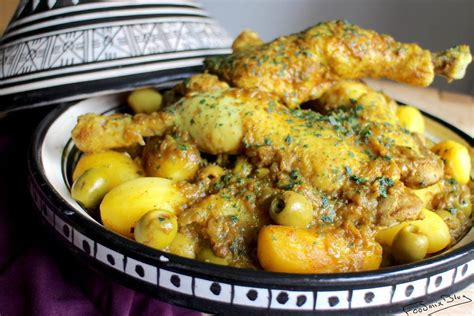 Le Tajine De Poulet Aux Olives Vertes Avec Thermomix