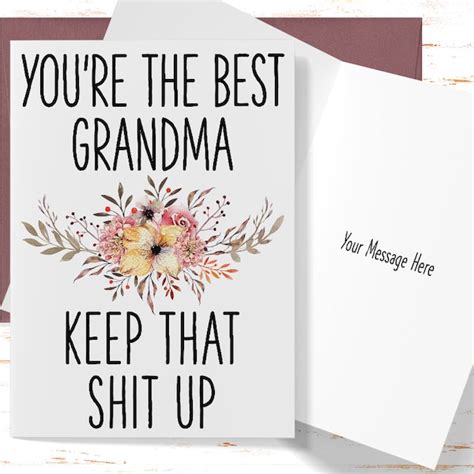 Grandma Birthday Card Etsy