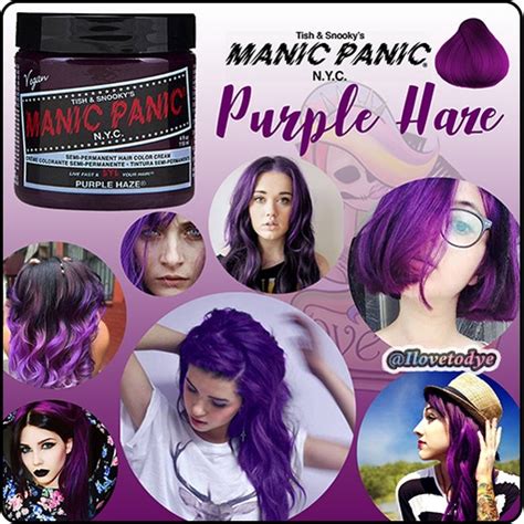 Purple Haze Manic Panic Semi Permanent Purple Hair Dye Ilovetodye