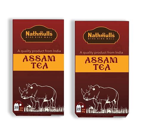 Nathmulls Classic Assam Fine Black Tea Bags 40 Sachets 2x 40gm Pack Of 2